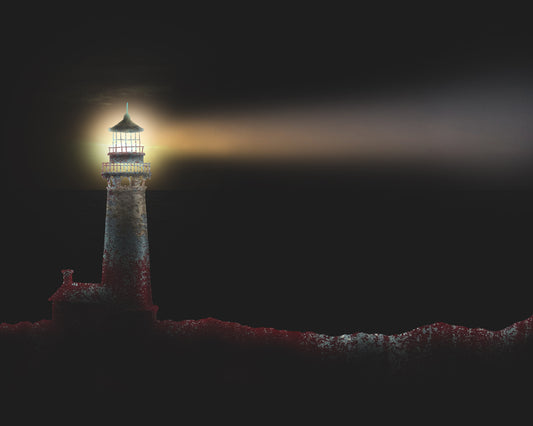 Lighthouse Shines a Sunrise